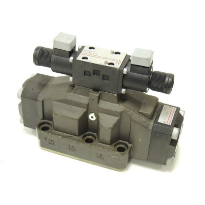 A-Electrodistributeur pilotée, type de tiroir Valve de pilotage DHE...