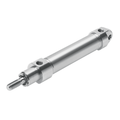 Vérins cylindrique full Inox ISO 6432 - Ø 16 - Course: 125 - Pression:10 bar - Double effet