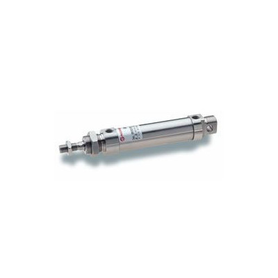 Vérins cylindrique full Inox ISO 6432 - Ø 25 - Course: 30 - Pression: 10 bar - Double effet