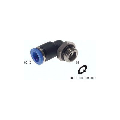 raccord Pneumatique coudé M 5-4  mm, IQS standard