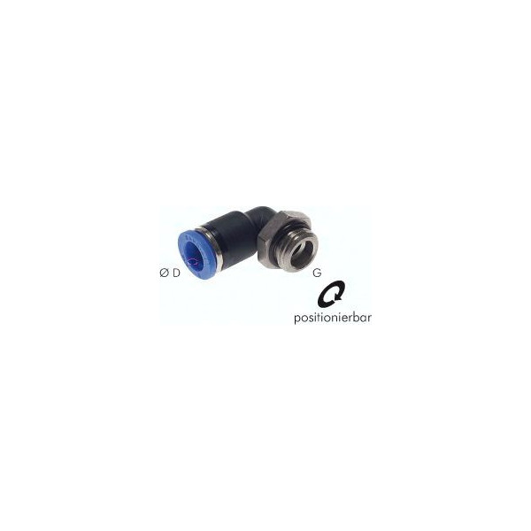 raccord Pneumatique coudé M 5-4  mm, IQS standard