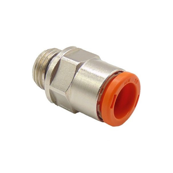 Raccord droit 1/4 tuyau 8mm - Metal Work