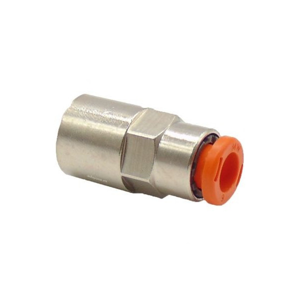 Raccord droit femelle tuyau 1/4 4mm - Metal Work