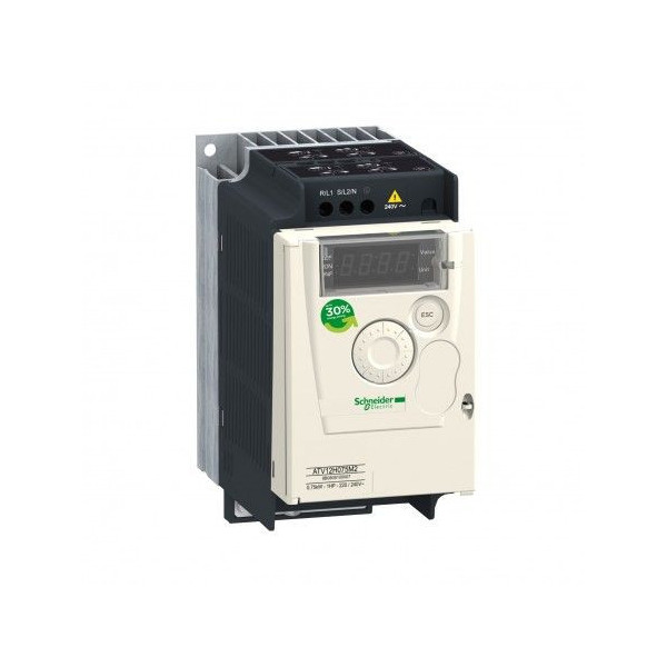 ATV12H075M2 Speed ​​variator for 0.75kW tri-motor - 220V single power supply - Altivar ATV12 Schneider