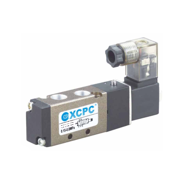 Pneumatic distributor 5/2 - 1/8 electric control monostable spring return Brand XCPC
