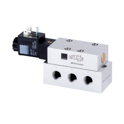 Distributeur pneumatique 5/2 commande électrique ISO1 monostable Marque HAFNER Distributeur pneumatique 5/2 commande électrique ISO1 monostable Marque HAFNER