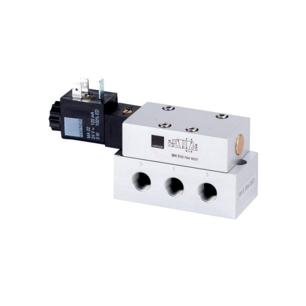 5/2 pneumatic distributor, electrically controlled ISO1 monostable HAFNER brand