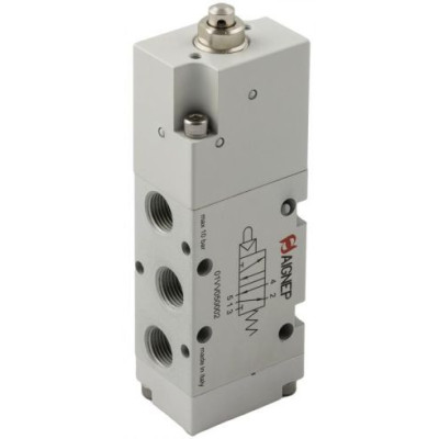 Fin de course pneu à jambe de force servo-piloté 1/8 5/2 monostable avec ressort de rappel - Aignep