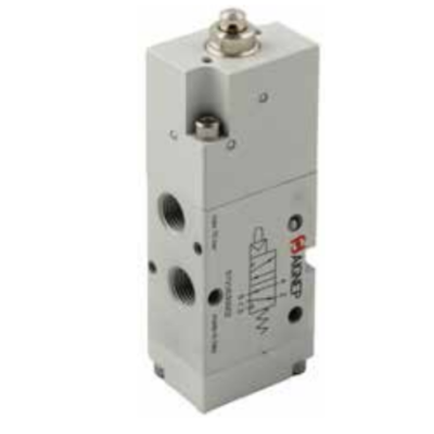 Distributeur pneumatique 3/2 - 1/2 commande électrique monostable rappel ressort NF Marque AIGNEP