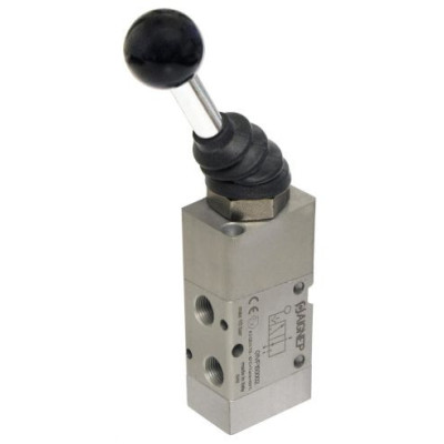 Valve à levier bistable 1/8 3/2 NC levier avant - Aignep