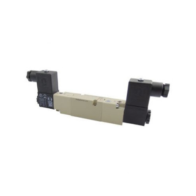 Distributeur pneumatique 5/3 - 1/8 commande électrique centre ouvert