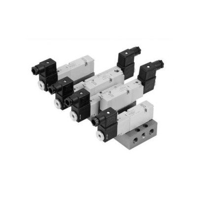 Distributeur pneumatique 5/3 commande électrique ISO1 centre ouvert