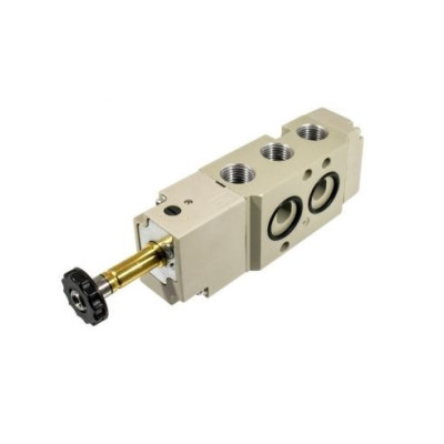 Distributeur pneumatique commande électrique NAMUR monostable 5/2 24Vdc - Metal Work