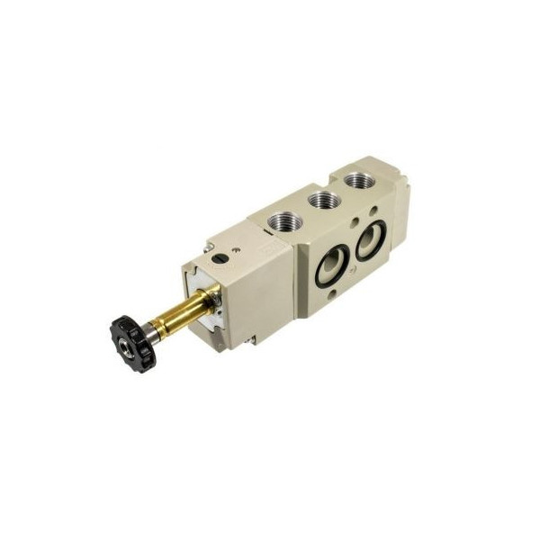 Distributeur pneumatique commande électrique NAMUR monostable 5/2 24Vdc - Metal Work