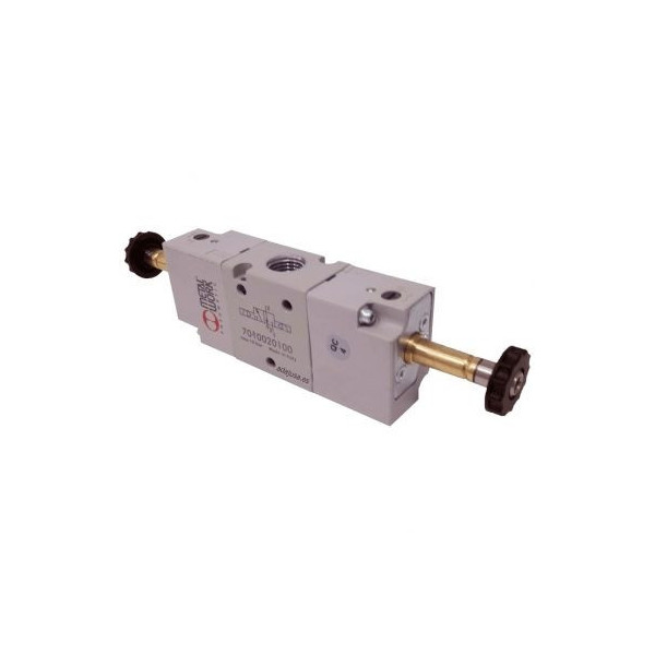 Distributeur pneumatique commande électrique 3/8 3/2 assistée bistable - Metal Work