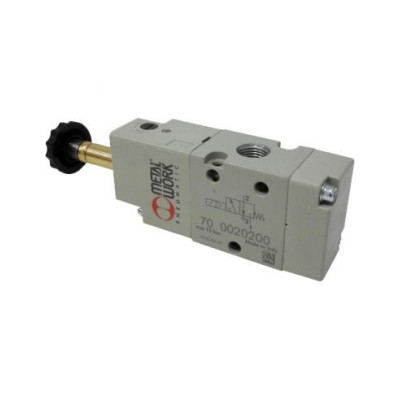 Distributeur pneumatique commande électrique 3/8 3 voies monostable NC - Metal Work
