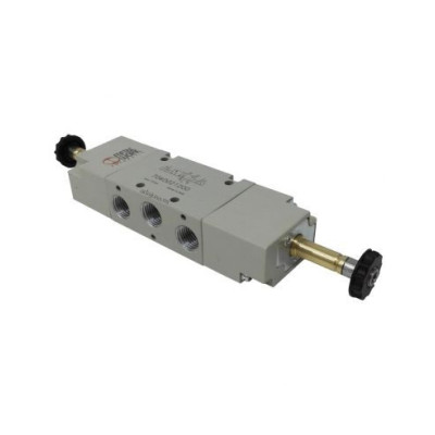Distributeur pneumatique commande électrique 3/8 5 voies bistable sans bobine - Metal Work