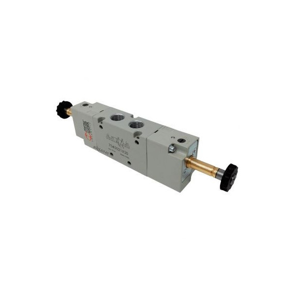Distributeur pneumatique commande électrique 3/8 5/2 différentiel bistable sans bobine - Metal Work