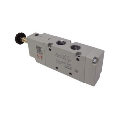 Distributeur pneumatique commande électrique 3/8 5 voies monostable sans bobine - Metal Work