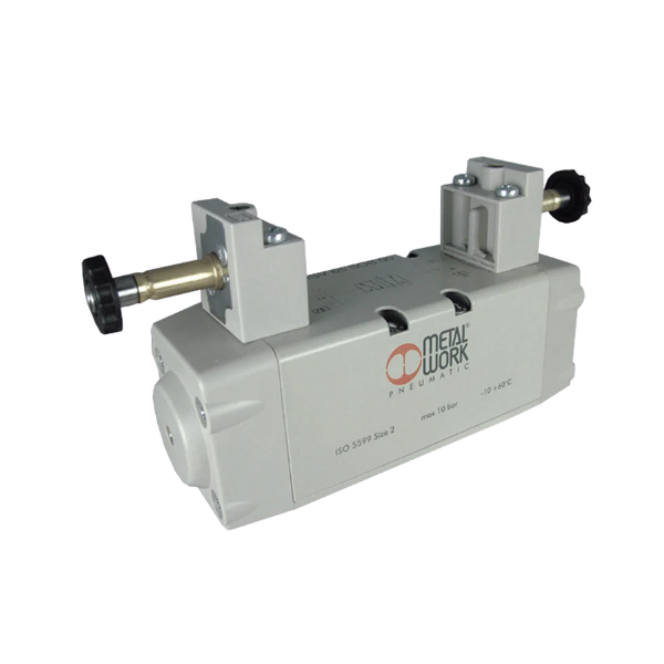 Distributeur pneumatique commande électrique ISO taille 1 bistable 230Vac - Metal Work