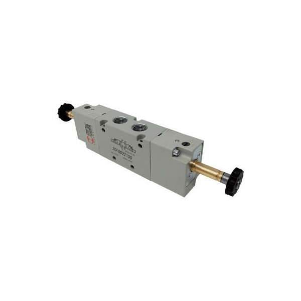 Distributeur pneumatique commande électrique 3/8 5/3 centres de pression 24 Vdc - Metal Work