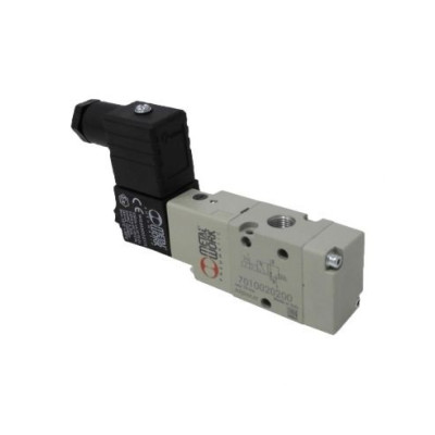 Distributeur pneumatique commande électrique 1/8 3 voies monostable 230Vac - Metal Work