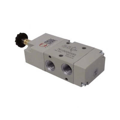 Distributeur pneumatique commande électrique 1/8 3 vois monoestable assistée sans bobine - Metal Work