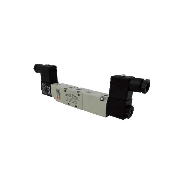 Distributeur pneumatique commande électrique 1/8 5/3 centres presion 24Vac 3,5VA - Metal Work