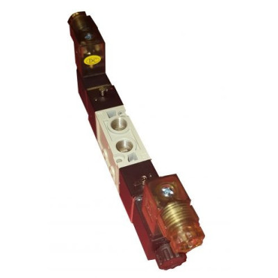 Distributeur pneumatique commande électrique 1/8 5 voies bistable 24Vca