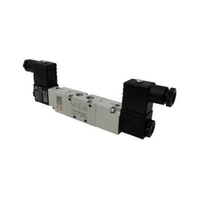 Distributeur pneumatique commande électrique 1/8 5 voies bistable assistée 24Vac 3,5VA - Metal Work