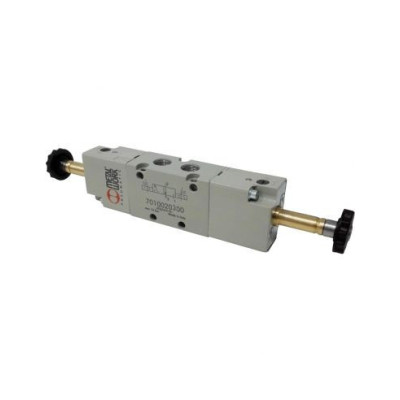Distributeur pneumatique commande électrique 1/8 5 voies bistable assistée - Metal Work