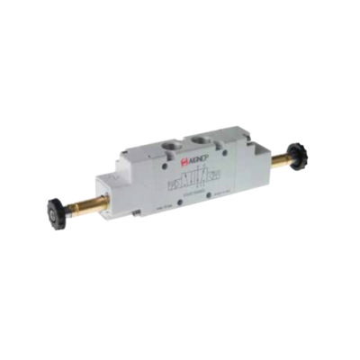Distributeur pneumatique commande électrique 1/8 5/2 bistable - Aignep