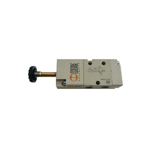 Distributeur pneumatique commande électrique 1/8 3/2 monostable 110Vac - Metal Work