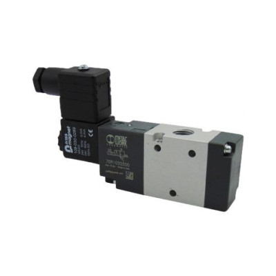 Distributeur pneumatique commande électrique 1/4 3/2 monostable NC 24 Vac BASIC - Metal Work