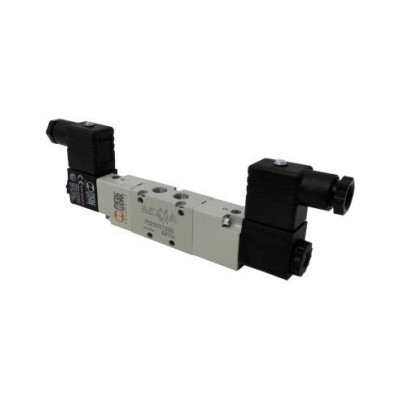 Distributeur pneumatique commande électrique 1/4 5 voies bistable 24Vcc 2,5W - Metal Work