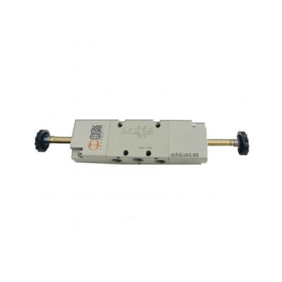 Distributeur pneumatique commande électrique 1/4 5 voies 3 posiciones 110Vac 3,5VA centres pression - Metal Work