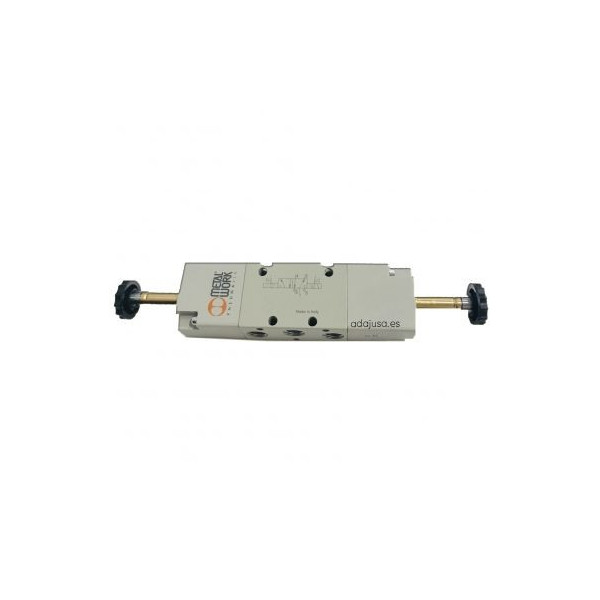Distributeur pneumatique commande électrique 1/4 5/3 110Vac 3,5VA centres pression - Metal Work