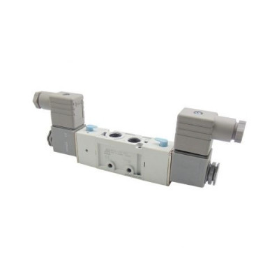 Distributeur pneumatique commande électrique 1/4 5 voies 3 positions centres de pression 230Vac S.260 - Mindman
