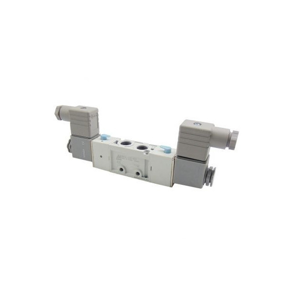 Distributeur pneumatique commande électrique 1/4 5/3 centres de pression 230Vac S.260 - Mindman