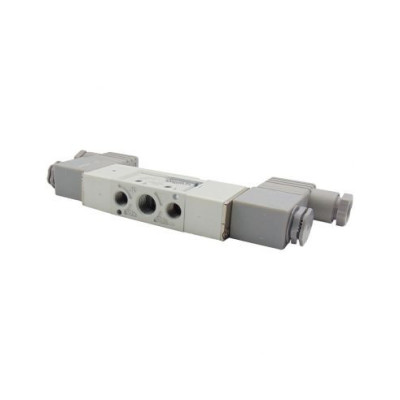 Distributeur pneumatique commande électrique 1/4 5 voies bistable 110Vac - Mindman S.260