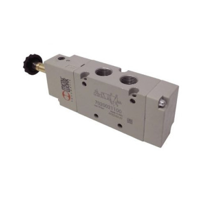 Distributeur pneumatique commande électrique 1/4 5 voies monostable sans bobine - Metal Work