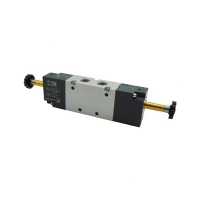 Distributeur pneumatique commande électrique 1/4 5/2 bistable BASIC - Metal Work