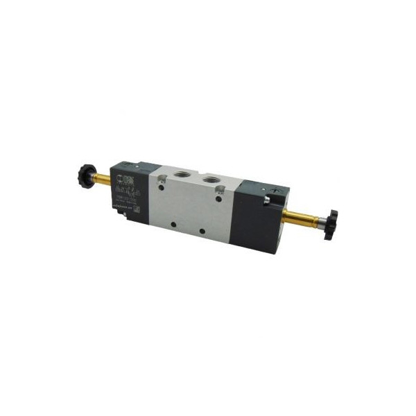 Distributeur pneumatique commande électrique 1/4 5/2 bistable BASIC - Metal Work