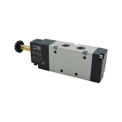 Distributeur pneumatique commande électrique 1/4 5/2 monostable BASIC - Metal Work