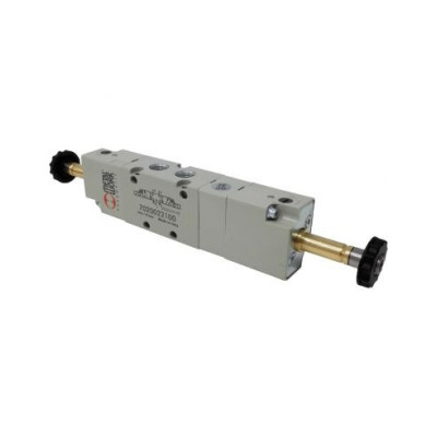 Distributeur pneumatique commande électrique 1/4 5/3 centres fermés sans bobine - Metal Work