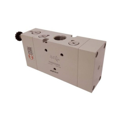 Distributeur pneumatique commande électrique 1/2 3 voies monostable assistée sans bobine - Metal Work