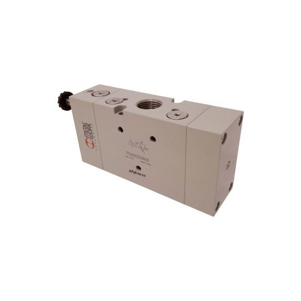 Distributeur pneumatique commande électrique 1/2 3/2 monostable assistée sans bobine - Metal Work