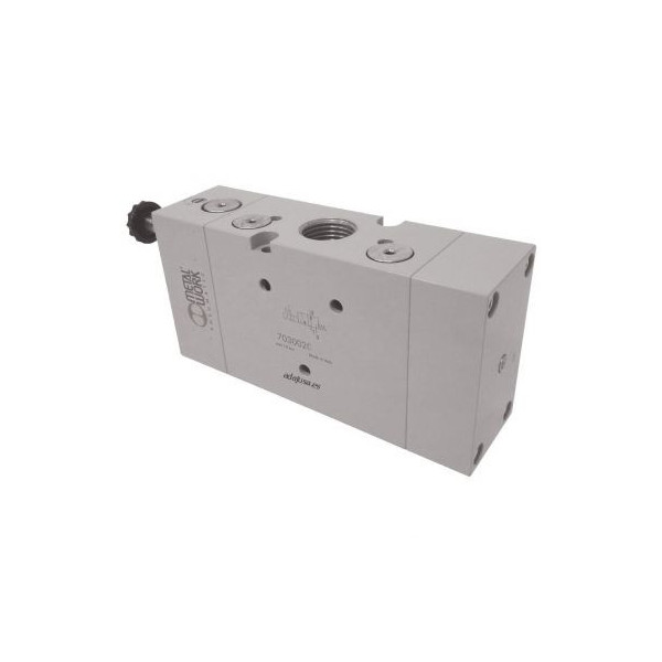 Distributeur pneumatique commande électrique 1/4 3 voies monostable NO - Metal Work