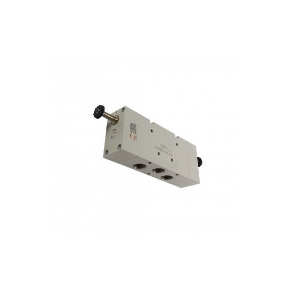 Distributeur pneumatique commande électrique 1/2 5/3 centres d échappement - Metal Work