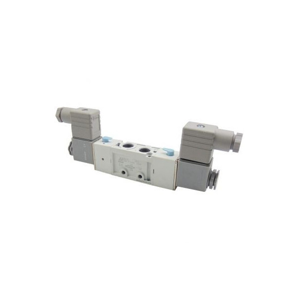 Distributeur pneumatique commande électrique 1/4 3 voies monostables assistées 230Vac 3,5W - Metal Work